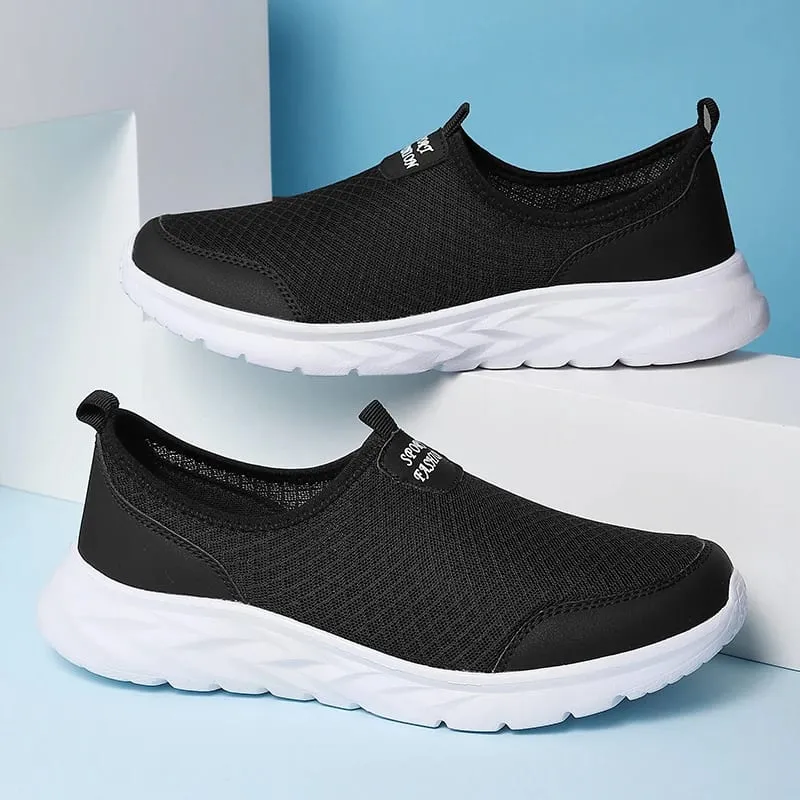 2023 lekkie męskie buty w stylu casual oddychające wsuwane męskie trampki antypoślizgowe męskie mieszkania buty do chodzenia na świeżym powietrzu rozmiar 40-47