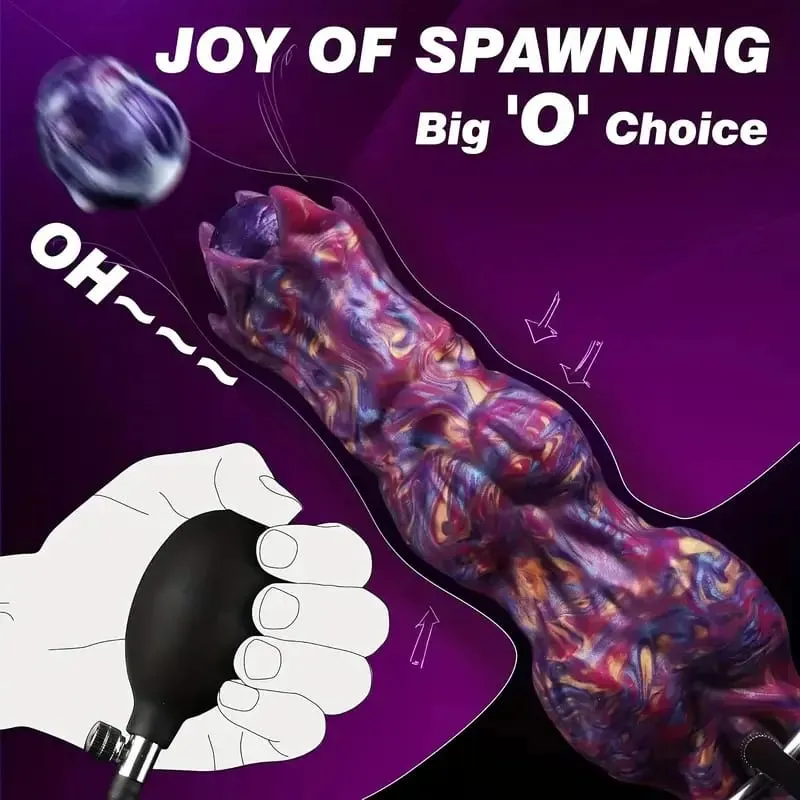 Inflatable Ovipositor Fantasy Laying Eggs Anal Plug Alien Dildo Penis Female Masturbator Vaginal Ball Sex Toys For Adult — image 2