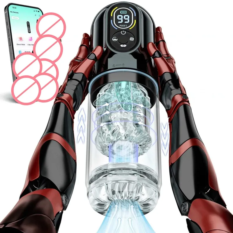 Viewing Window Waterproof Masturbation Cup Vacuum Sucking Tongue Licking Blowjob Telescopic Rotating Male Masturbator Sex Toy — image 8