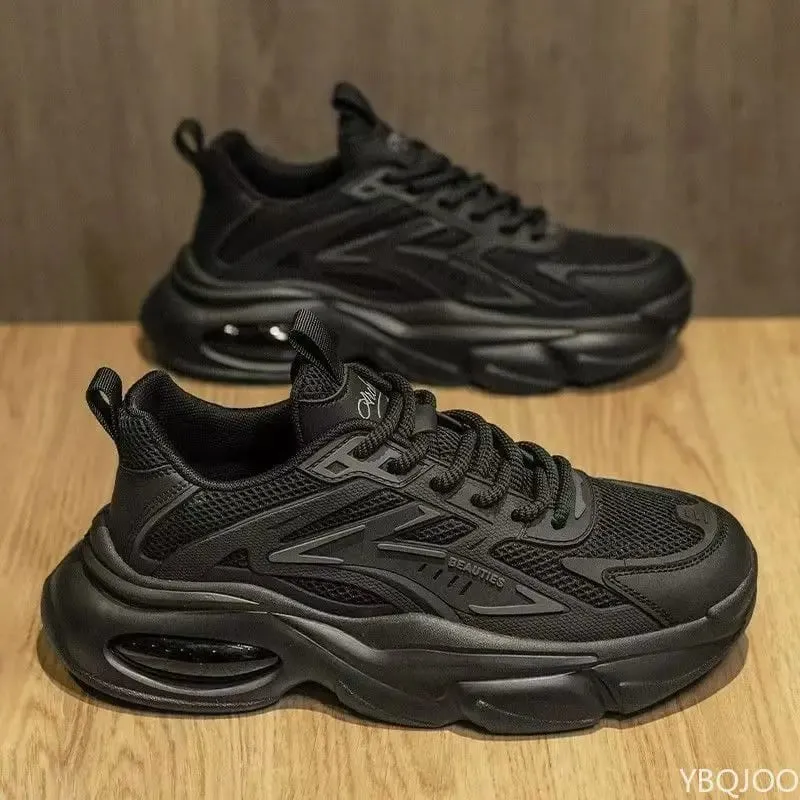 Fashionable versatile spring autumn new explosive thick soled men's shoes casual comfortable height increasing sports shoes — image 2
