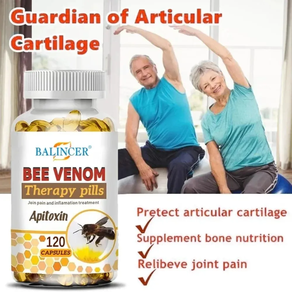 Bee Venom Extract Capsules for Relieve Joint & Knee Pain Relieve Discomfort of Bones and Joint Non-GMO — image 5