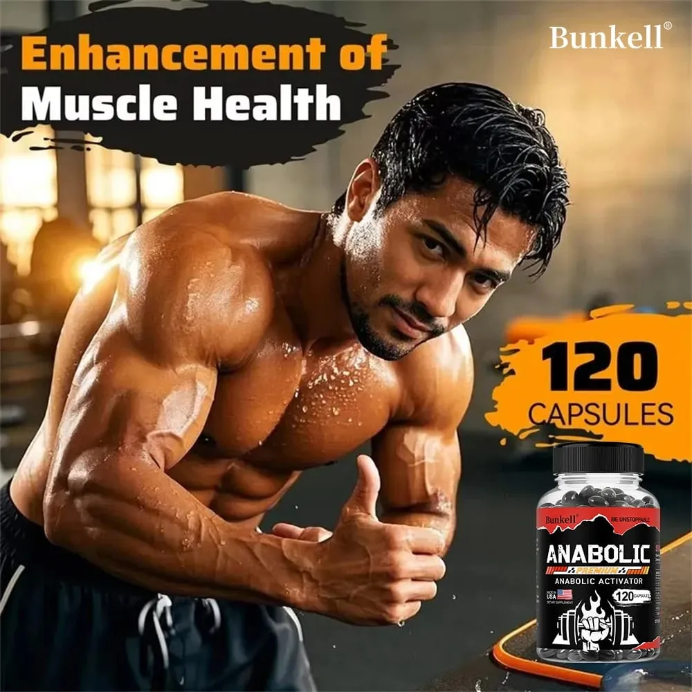 Muscle Builder Capsules - Helps Increase Strength Endurance Protein Synthesis Promotes Faster Muscle Growth Abs Energy — image 3