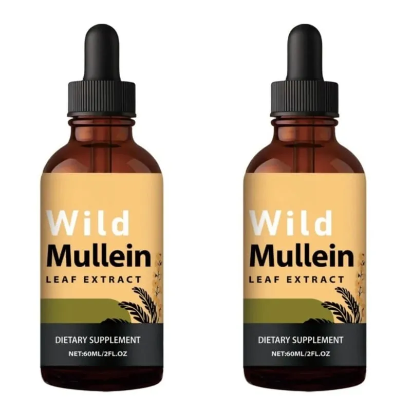 Mullein Drops with Ginger & Lemon for Lung Cleanse and Detox Mullein Leaf Extract for Respiratory Lung Health Detox for Smokers — image 9