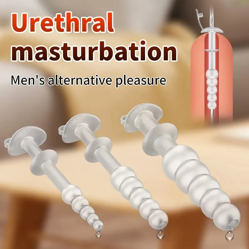 Parachute-style Beaded Easy-to-clean Hollow Rod With Anti-slip Guide for Male Urethral Dilation Alternative Adult Sex Toys — image 6