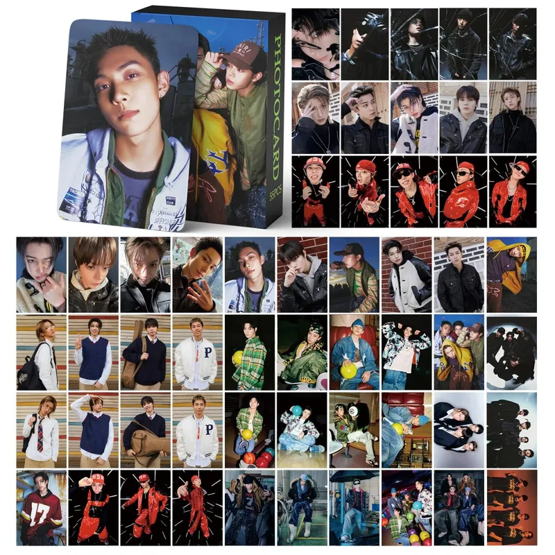 60pcs LNGSHOT New Album SHOT CALLERS Photocards Stickers Kpop Merch Lomo Cards Set Fans Collection Cards Giftsi — image 11