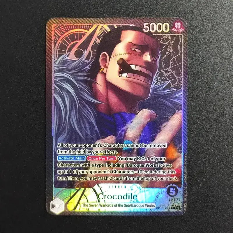 Proxy One Piece Card Mihawk OP14-020 Hancock Crocodile Jinbe Law Doflamingo The Azure Sea's Seven English TCG Anime Card — image 8