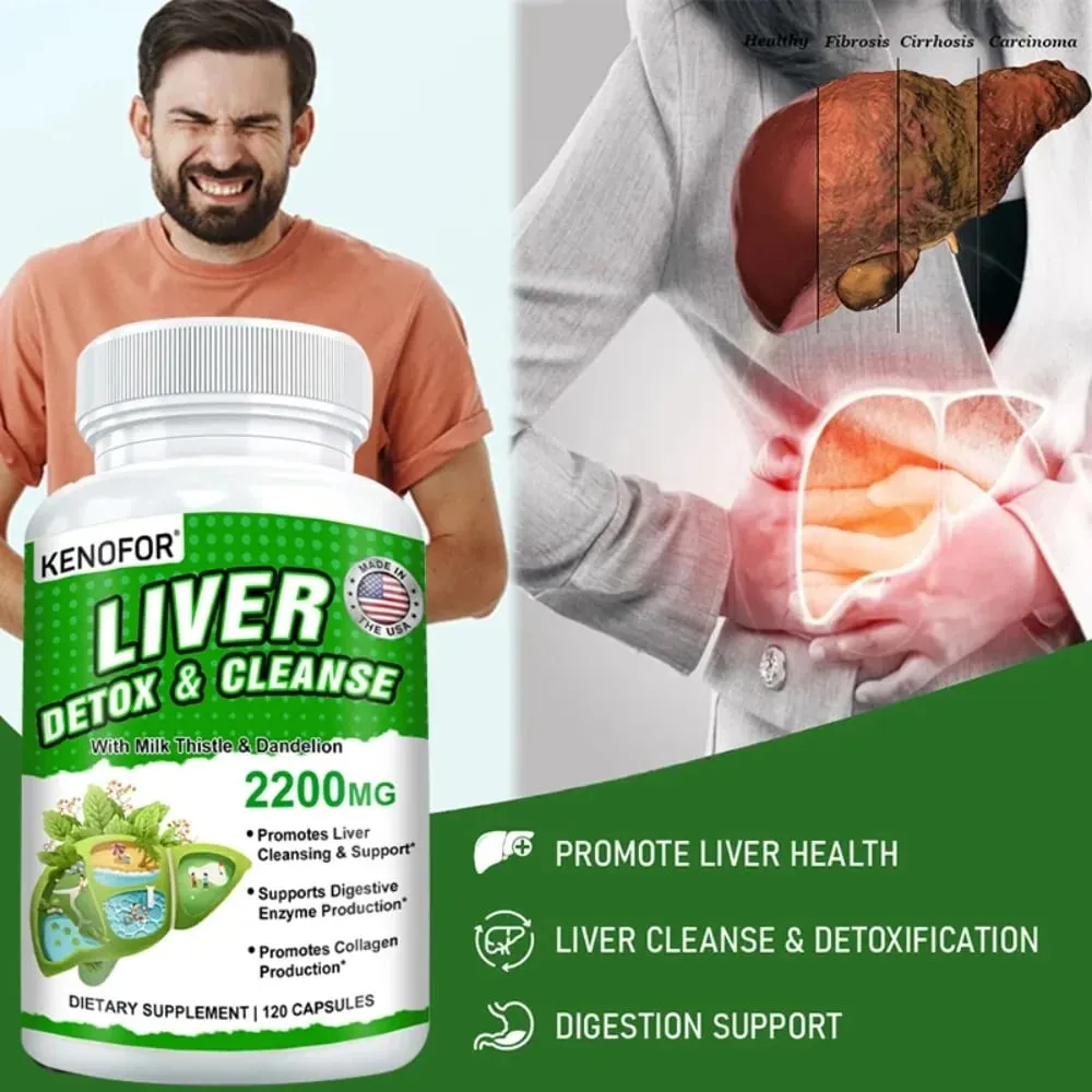 Milk Thistle with Dandelion Root-Silymarin-Antioxidant Liver & Kidney Health Support Supplement - Vegan Non-GMO Gluten Free — image 5