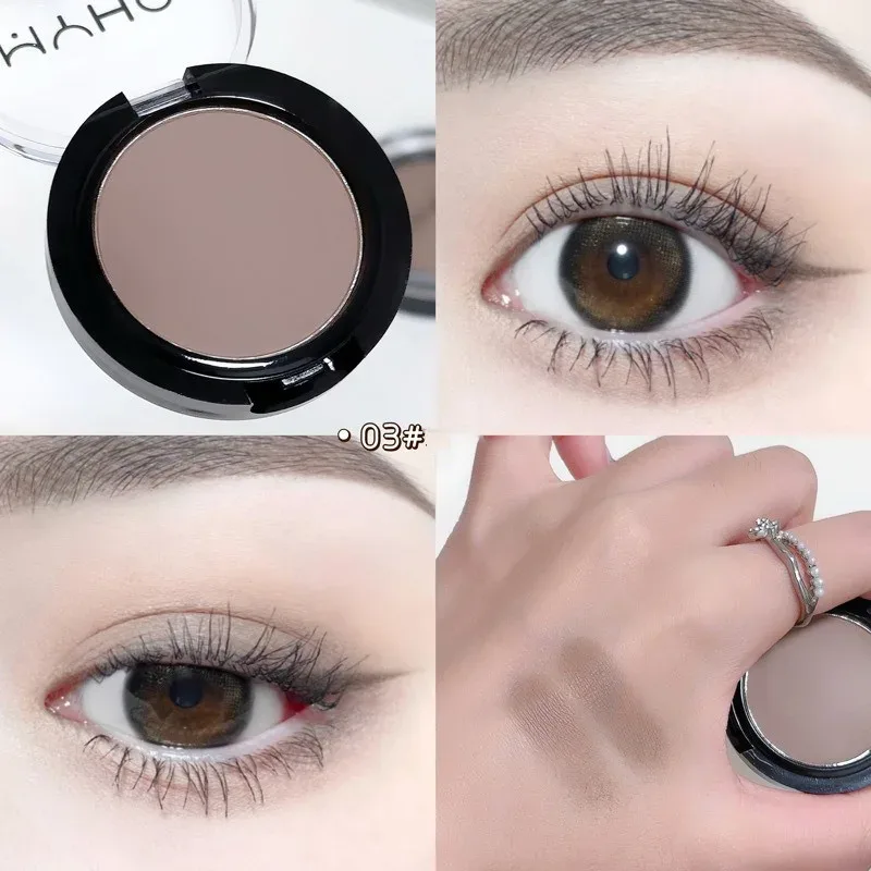 Mini Matte Smoky Blue Red Monochrome Eyeshadow Palette Natural White Light Highlighter For Delicate Eye Contouring Brightens — image 10