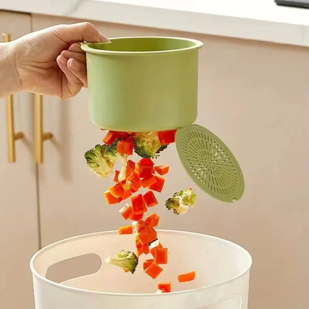 1PCS Press-Type Drain Basket: Food Strainer & Sink Organizer Multi-Functional for Kitchen & Bathroom Use — image 2