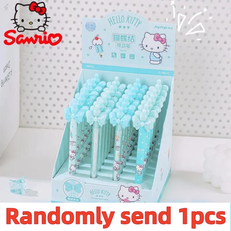 Genuine Sanrio Hello Kitty Push-Button Ballpoint Pens Cartoon Kuromi 0.5MM Black Gel Pen Student Writing Drawing Stationery Gift — image 9