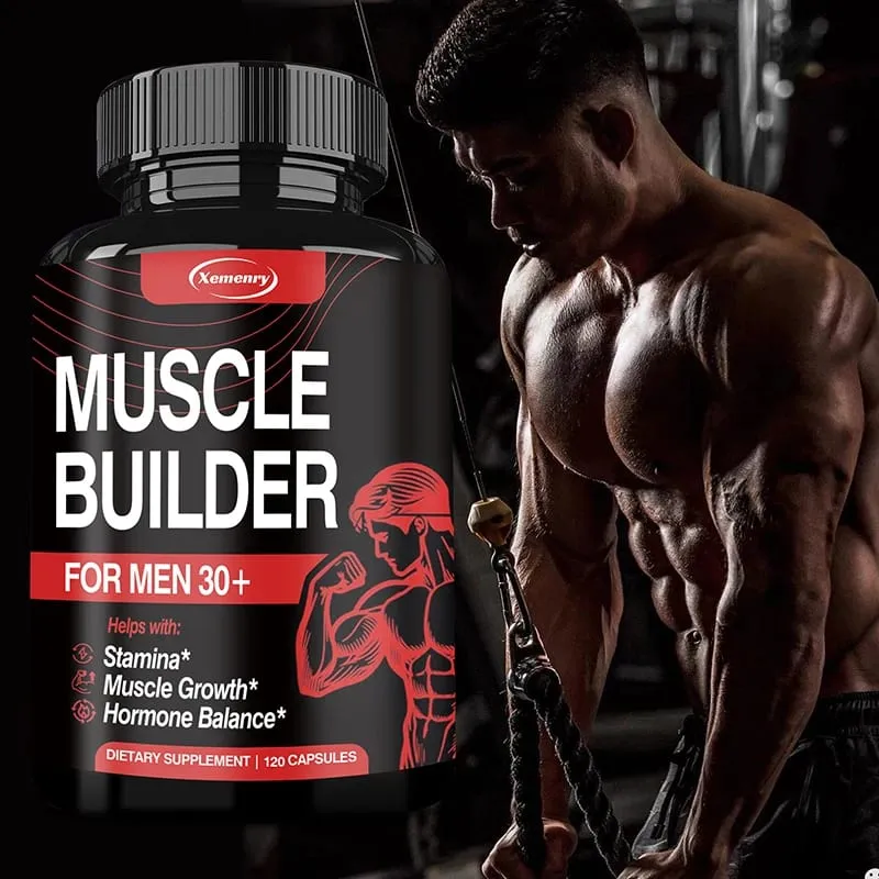 Muscle Builder Supplement - Hormone Balance Muscle Growth and Strength Promote Metabolism Improve Athletic Performance — image 1