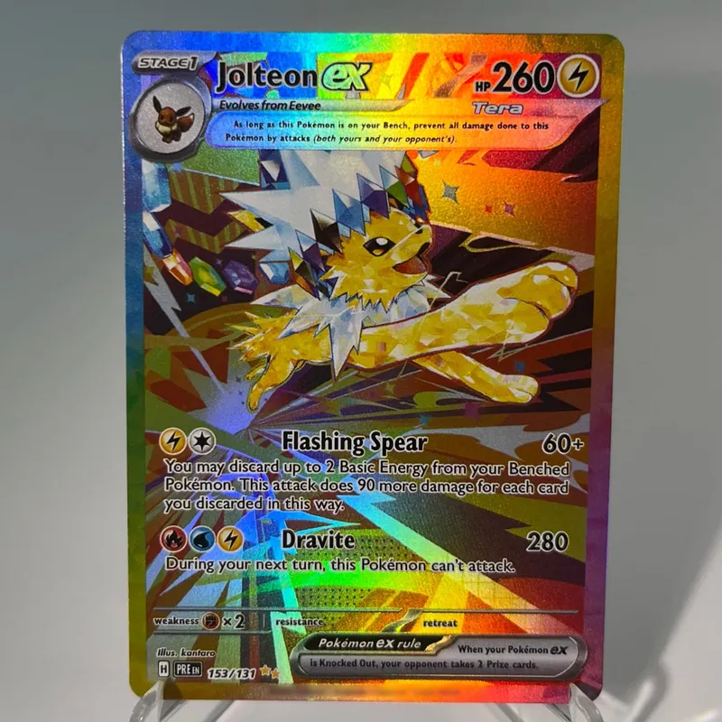Prismatic Evolutions PKM Cards PTCG5-A GX Rainbow Umbreon Sylveon Leafeon ex Rare Collection Battle Toys Gifts for Hobbies — image 16