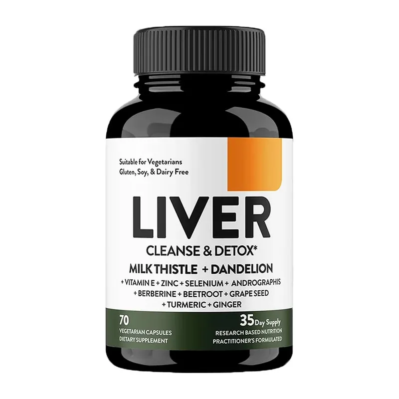 Liver Cleanse Support - Milk Thistle Supplement Herbal Liver Support for Digestion & Immune Health - Gluten-Free 70 Capsules
