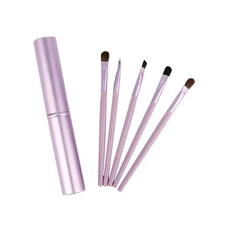 5pcs eyeliner Brush With Storage Tube Eye Makeup Brushes Set Soft Eyeshadow Brush Smudging Brush — image 9