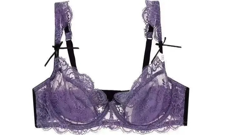 Romantic Atmosphere Lace Minimizer Bra Ultra Thin Sponge Free Wirefree Women Seamless Full Coverage Bust Push Up Set BANERDANNI — image 9