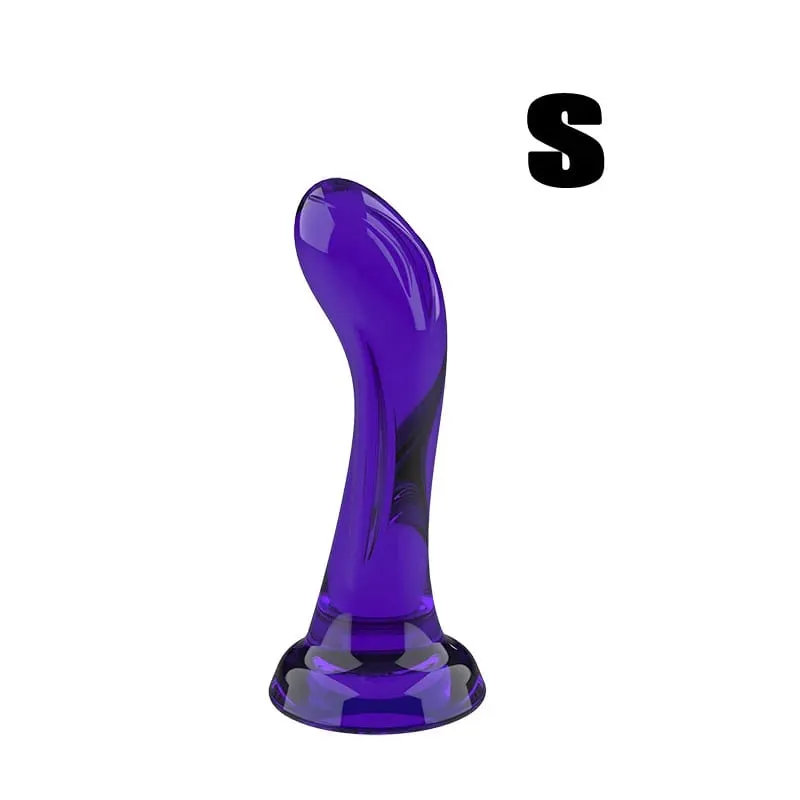 โค้งสมจริงDildoพร้อมถ้วยดูดที่แข็งแกร่งนุ่มยืดหยุ่นG-Spot Sex Toyสำหรับผู้หญิงผู้ชายสีดำสีม่วงใสเหมือนจริงDillo — image 15