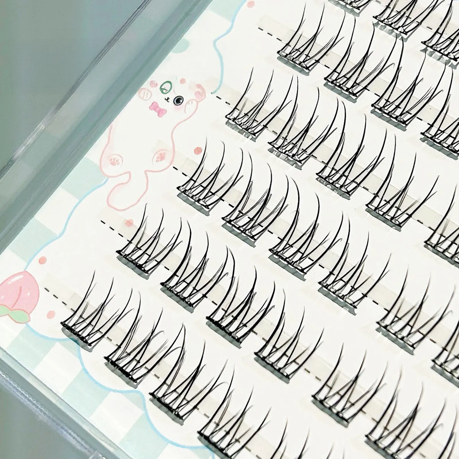 DIY False Eyelashes Natural Look Soft Lightweight 3D Fluffy Lashes Cruelty Free Reusable Eye Makeup Accessories for Women
