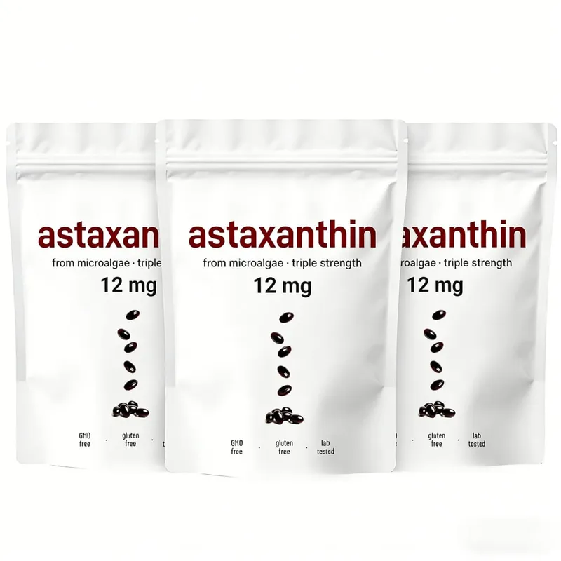 Astaxanthin 12mg Softgels - Daily Antioxidant Support Non-GMO Gluten-Free Soy-Free 120 Capsules for Adults — image 8