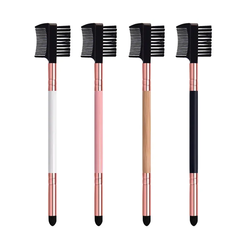 20pcs Eyebrow Brush Private Label Eyelash Comb Makeup Brushes Dual Ended Angled Spoolie 2 in 1 Lash Eyebrow Brush Bulk — image 11
