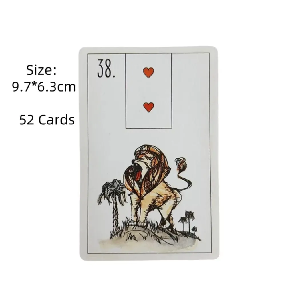 Možná balíček karet Lenormand Oracle pro rodinnou párty Vysoce kvalitní věštecké tarotové karty — image 3