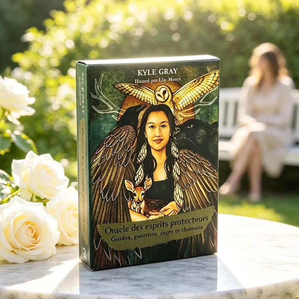 Angels and Ancestors Oracle Cards 55 Card French Version Meditation Divination Board Games for Spiritual Practice & Collection — image 3