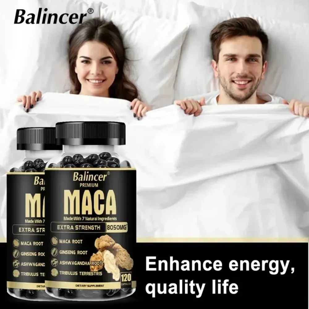 7in1 Premium Maca Root Capsules with Ashwagandha Ginseng and More - Nergy Performance and Mood Support — image 2