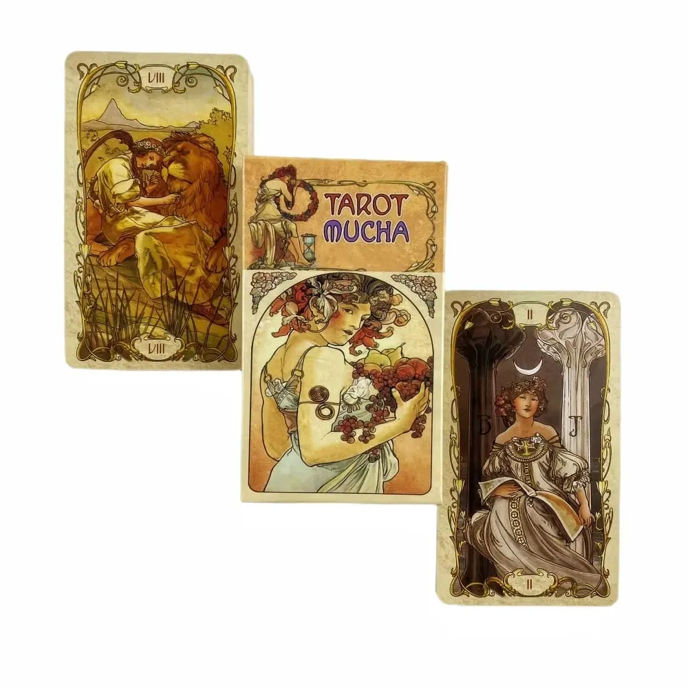 Tarot Mucha Cards Tarot Deck Card Game Toy Tarot Divination Card Game Board Guidance Divination — image 4