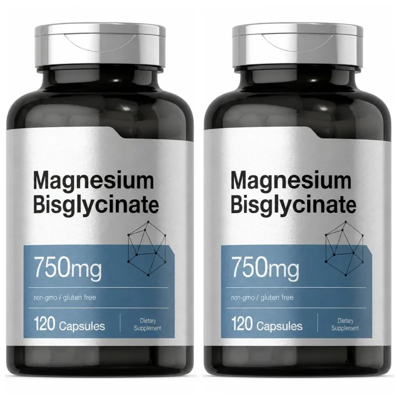 Magnesium Bisglycinate 750mg Capsules Supports Relaxation Muscle Comfort Bone Health 120 Capsules Non GMO Gluten Free — image 8