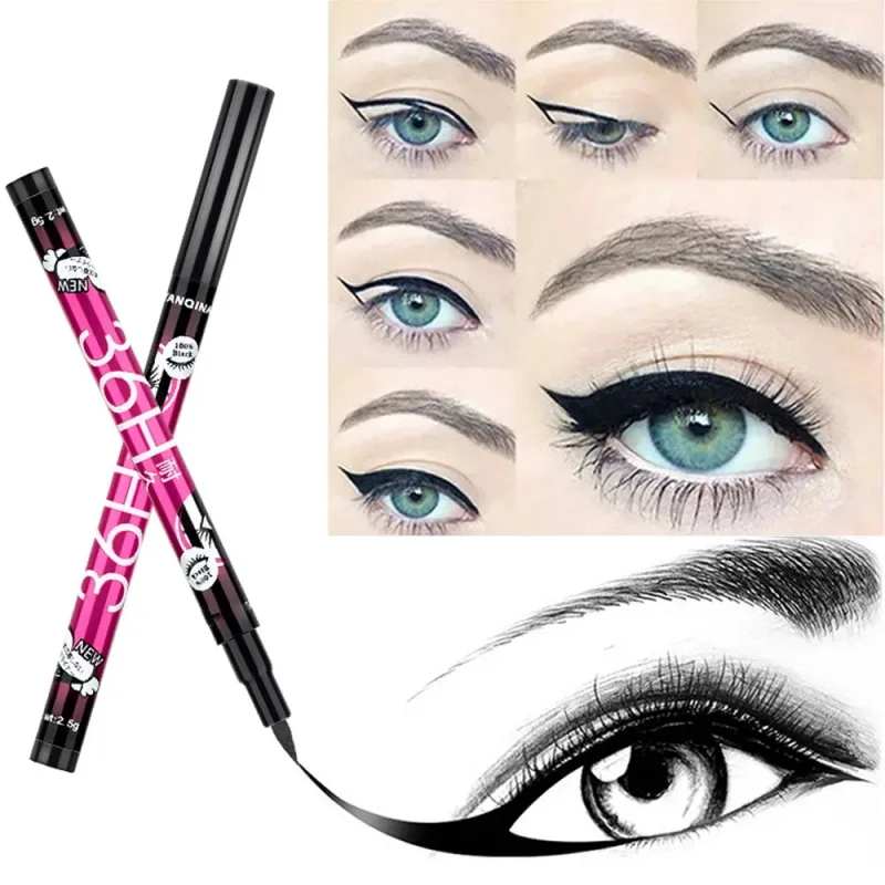 1/3/5pcs Smooth Black Liquid Eyeliner Pen Ultra-fine Pen Tip 36H Eye Liner Pencil Waterproof Long-lasting Beginner Make-up