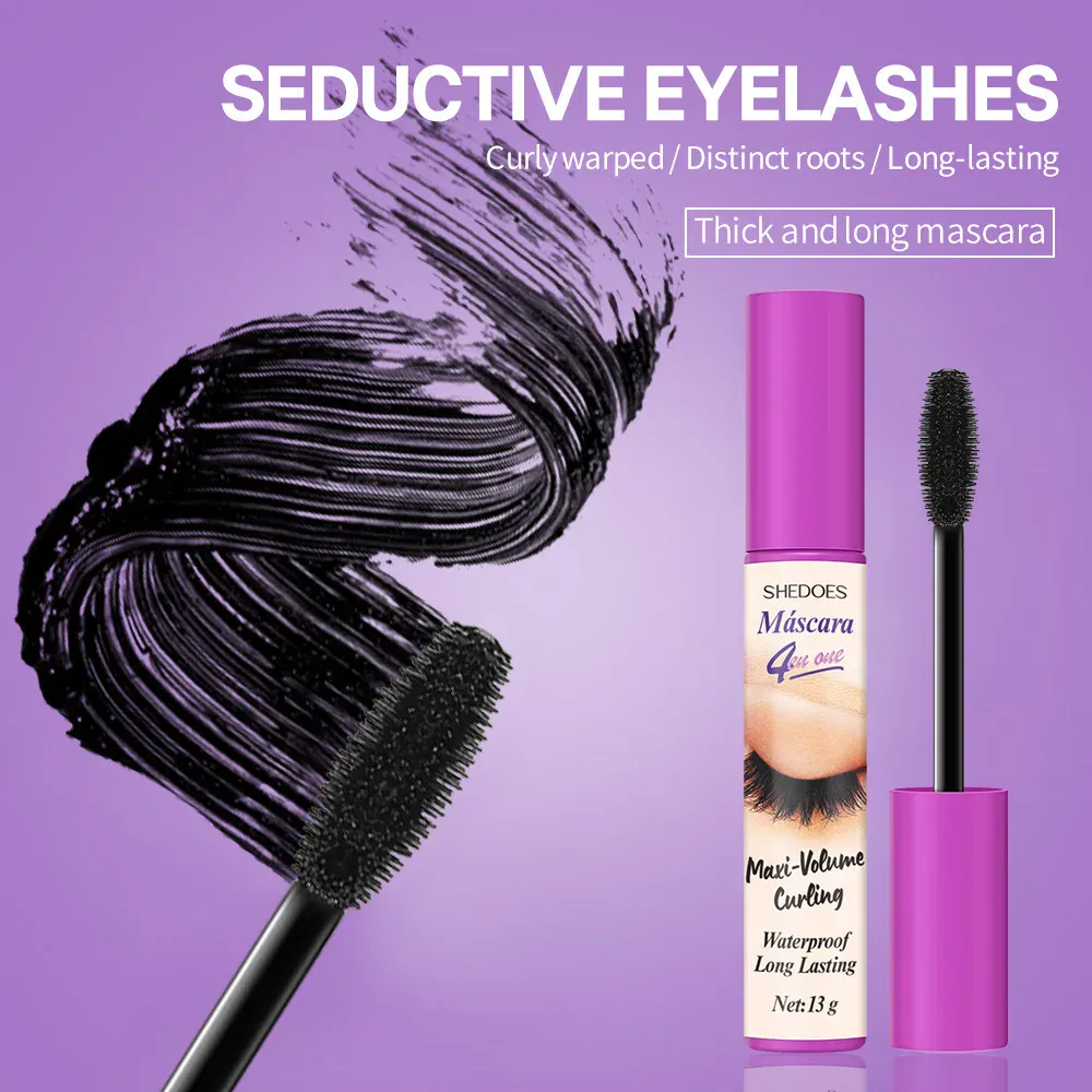 5D Waterproof Mascara Eyelashes Lengthening Long Lasting Silky Lash Black Eyelashes Extension Make Up Beauty Eye Korean Cosmetic — image 7