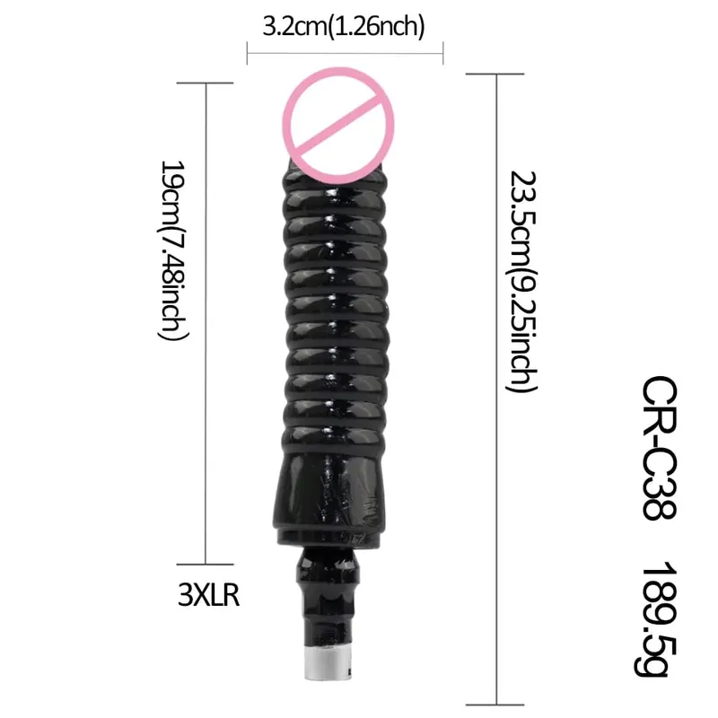 3XLR 3PRONG Attachment Dildo For Sex Machine Attachment Women and Men Sex Masturbation Love Machine Dildo Sex Toys
