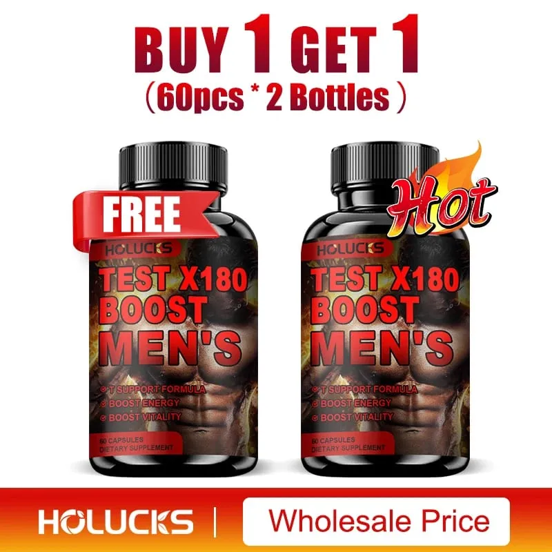 Test X180 Ignite Total Testosterone Booster for Men with Fenugreek Seed Build Lean Muscle Improve Energy & Performance