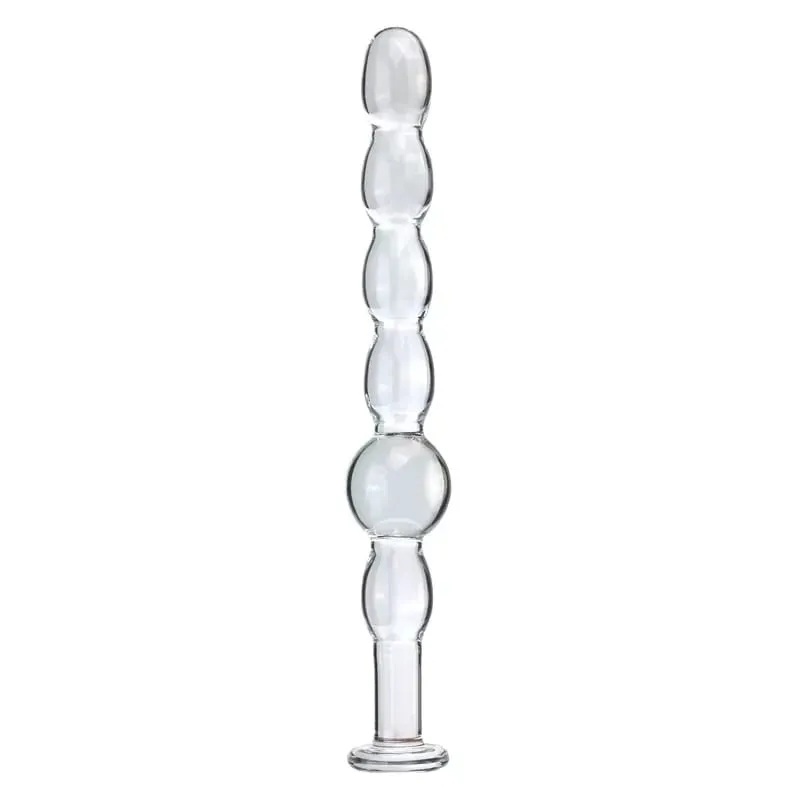 Sumbat Anal Kaca Enam Gaya Manik-manik Menarik Penggunaan Ganda Dildo Kecil Sumbat Bokong Masturbasi Pelebaran Posterior Mainan Seks Dewasa — image 11