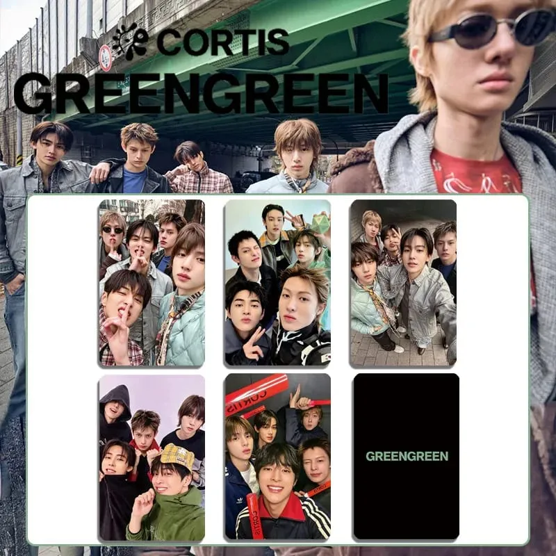 A 5Pcs/Set Idol Boy CORTIS New Album GREENGREEN Lomo Cards Postcards Martin James Juhoon Seonghyeon Keonho Fan Gifts Collection — image 5
