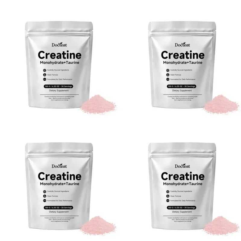 Docteat Creatine Monohydrate Powder with Taurine Muscle Performance & Energy Support for High-Intensity Capacity 30 Servings — image 10