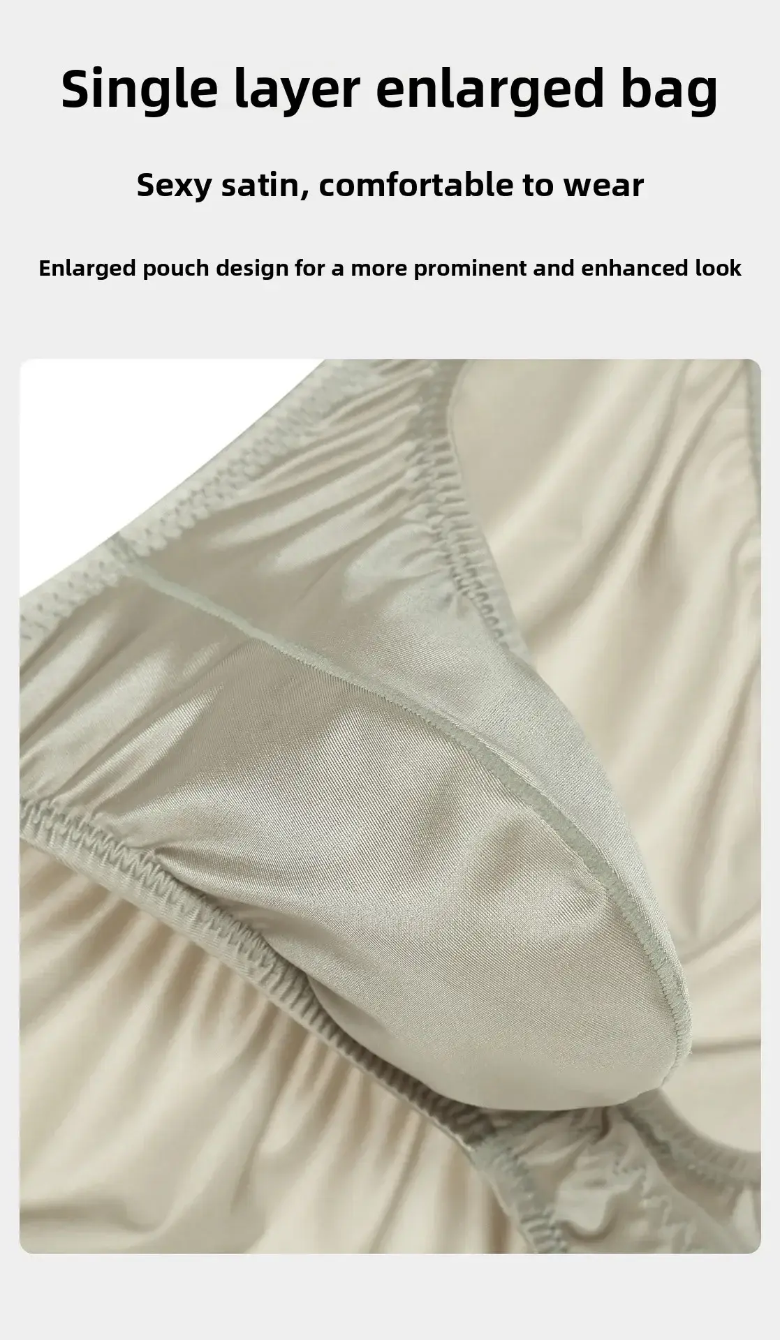 1/2 Pack Men's Underwear Mini Low Rise Panties Fitness Exercise Breifs Bulge Pouch Intimate Bottoms Breathable Underpants — image 3