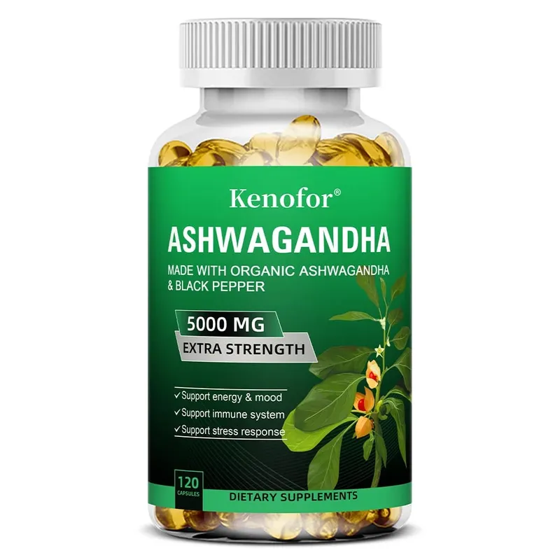 Organic Ashwagandha Extract Capsule Ashwagandha Supplement Help Stress Focus Brain Energy Support Sleep Health — image 9