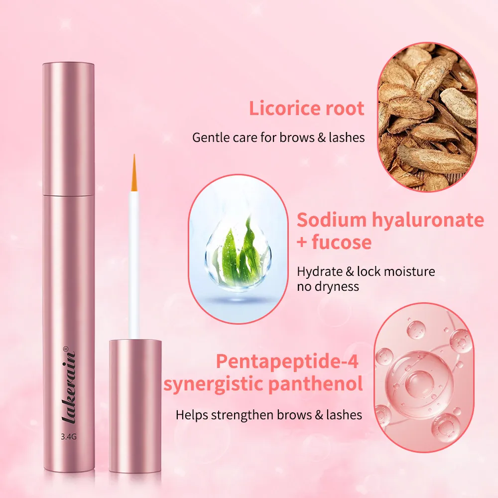 Eyebrow Enhancer Serum Nærende øjenvipper Naturlige ingredienser for længere fyldigere tykkere øjenbryn Øjenvipper Øjenmakeup Cosmeti — image 6