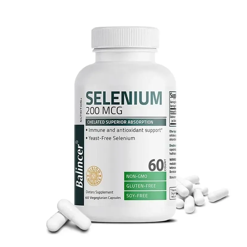 Organic Selenium Capsules - Vitamin D for Heart Bone Metabolism & Immune Health Improves Brain Function High Absorption — image 8