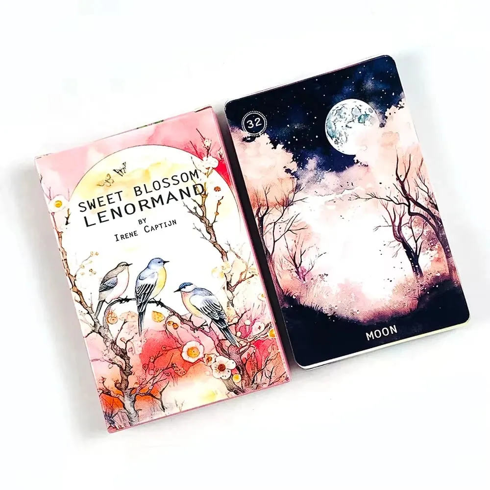 Sweet Blossom Lenormand Tarot Deck 38 Cards For Fate Divinations Family Party Board Game Spiritual Guidance & Collectors — image 3
