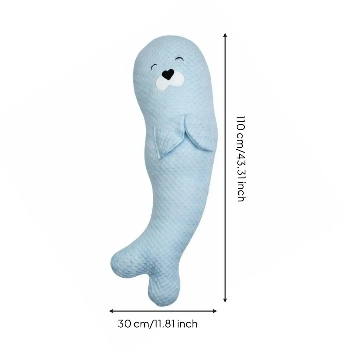 Plush Long Pillow for Hugging Sleep Supportive Body Cushion Cozy Animal Shaped Decor Comfortable Rest for Adults Bed — image 4
