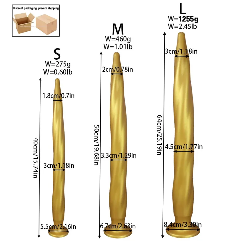 NEW Super Long Anal Plug Big Anal Dialator Expander Training Fantasy Large Long Silicone Soft ButtPlug Sex Toy for Women Men Gay — image 6