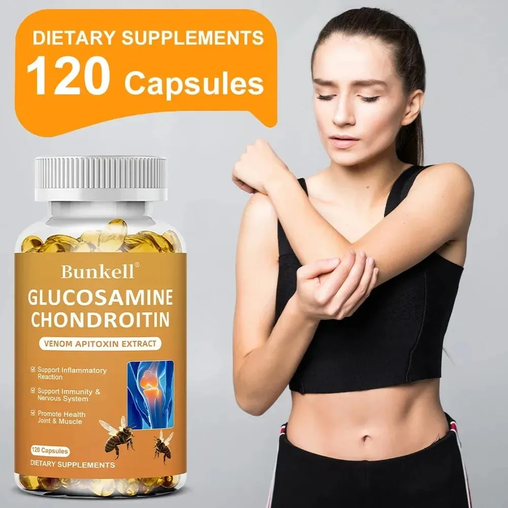 Glucosamine Chondroitin MSM 120 Capsules for Joint and Knee Health Immune System Non-GMO Gluten-Free — image 5
