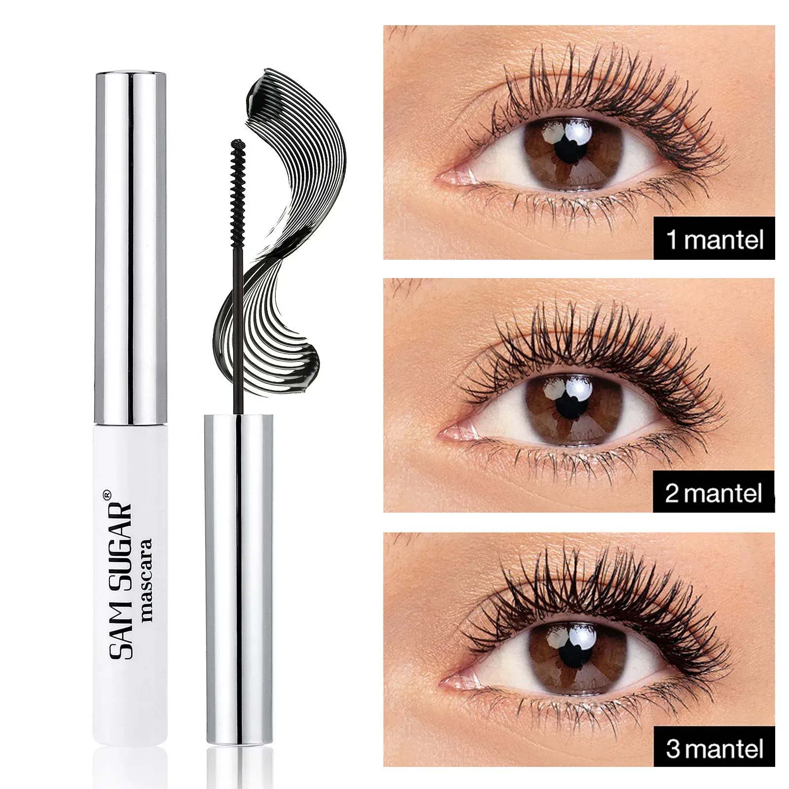 Colorful Slender Mascara Waterproof Fast Drying Curling Eyelashes Multicolor Lashes Makeup Long Lasting Blue Green Cosmetics — image 6