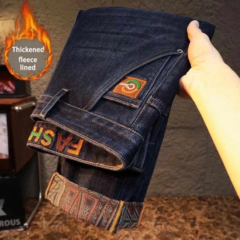 New Men's Slim Fit Jeans High-quality Pants Classic Blue Gray Black Casual and Simple — image 12