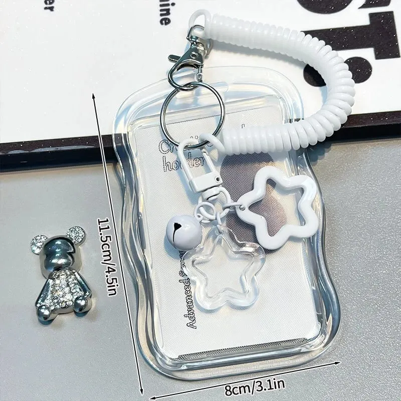 Cute Photocard Keychain Case - Clear PVC Card Holder with Key Ring for Backpack Protective Display Sleeve for Idol Photo Gift for Fans Collectors — image 8