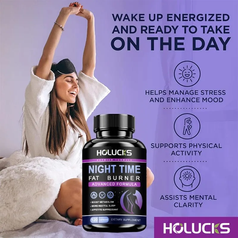 Extra Strength Night Fat Burner Promote Fast Sleep Onset Boosts Metabolism & Balances Cortisol Reduce Nighttime Cravings — image 4