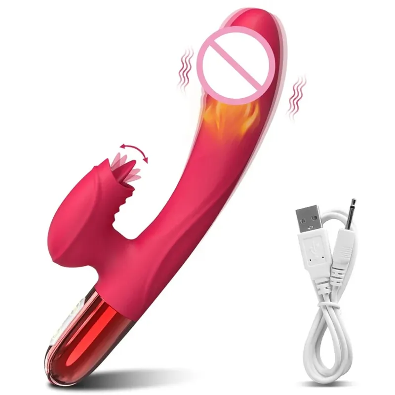 Sex Toy Vibrator for Women Clitoris Stimulator Female Masturbator G Spot Dildo with Tongue Licking Adults Goods 18+ — image 11