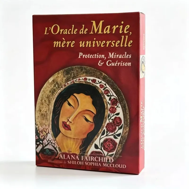 L'Oracle De Marie Mère Universelle French Version Protection Miracles and Guérison Oracle Deck 44 Board Games