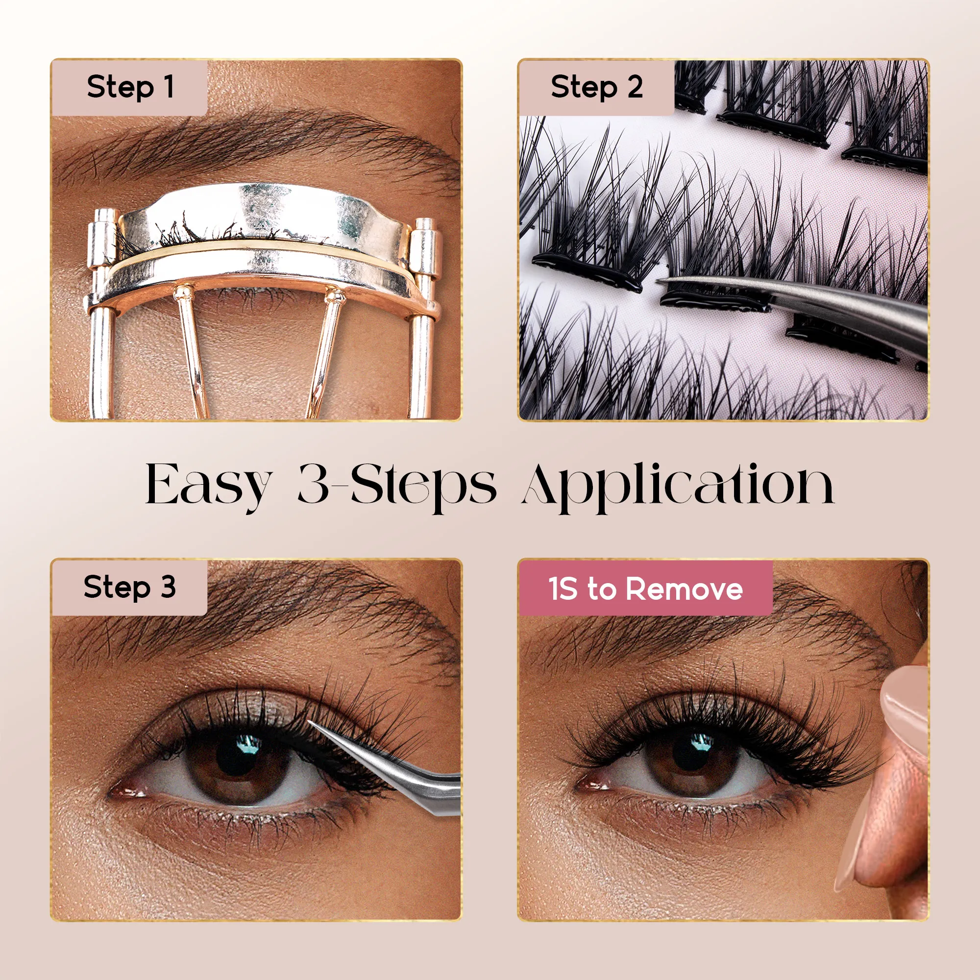 Befer Self-Adhesive Lash Clusters No-Glue Manga Eyelashes 120 Pcs Clusters Lashes Natural Makeup Fluffy False Eyelashes Supplier — image 3